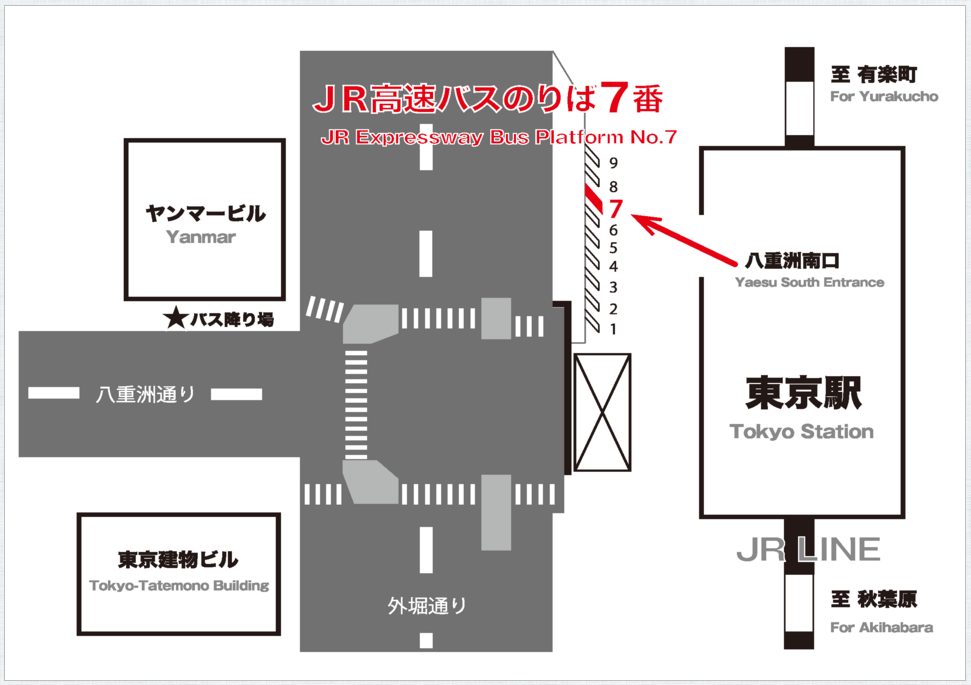 Theアクセス成田東京駅バス停