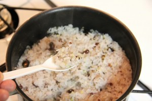 アメリカ旅行、3日目／ご飯が炊けた！野菜を炒めてステーキを焼こう！