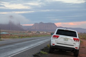 アメリカ旅行、4日目/モニュメントバレーの日の出の撮影ポイント
