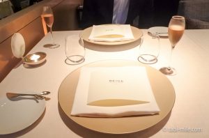 ベージュ アラン・デュカス東京でディナー。ダイナースクラブ フランスレストランウィーク2016