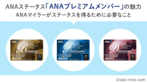 ANAステータス「ANAプレミアムメンバー」の魅力♪ANAマイラーがステータスを得るために必要なこと