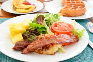 海を眺めながらカハラホテルで朝食ビュッフェ(プルメリアビーチハウス）♪ハワイ旅行記