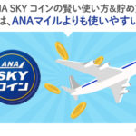 ANA SKY コインの賢い使い方＆貯め方