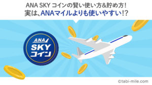 ANA SKY コインの賢い使い方＆貯め方！実は、ANAマイルよりも使いやすい！？