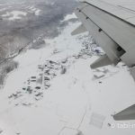 JAL国内線　雪景色