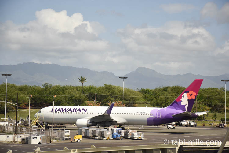 ハワイアン航空ホノルルからハワイ島へのフライト34