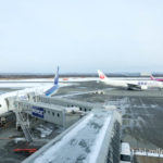 新千歳空港のANAとJALとピーチ