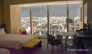 「大阪マリオット都ホテル」デラックスツイン宿泊記！52階からの夜景は最高！