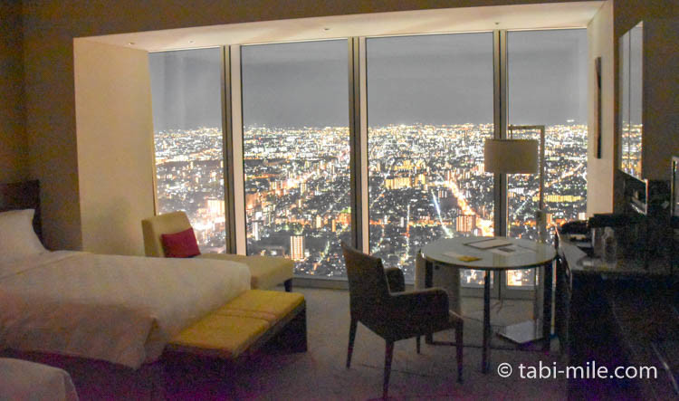 大阪マリオット都ホテル部屋からの夜景