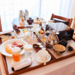 リッツ・カールトン沖縄、ルームサービス、朝食風景