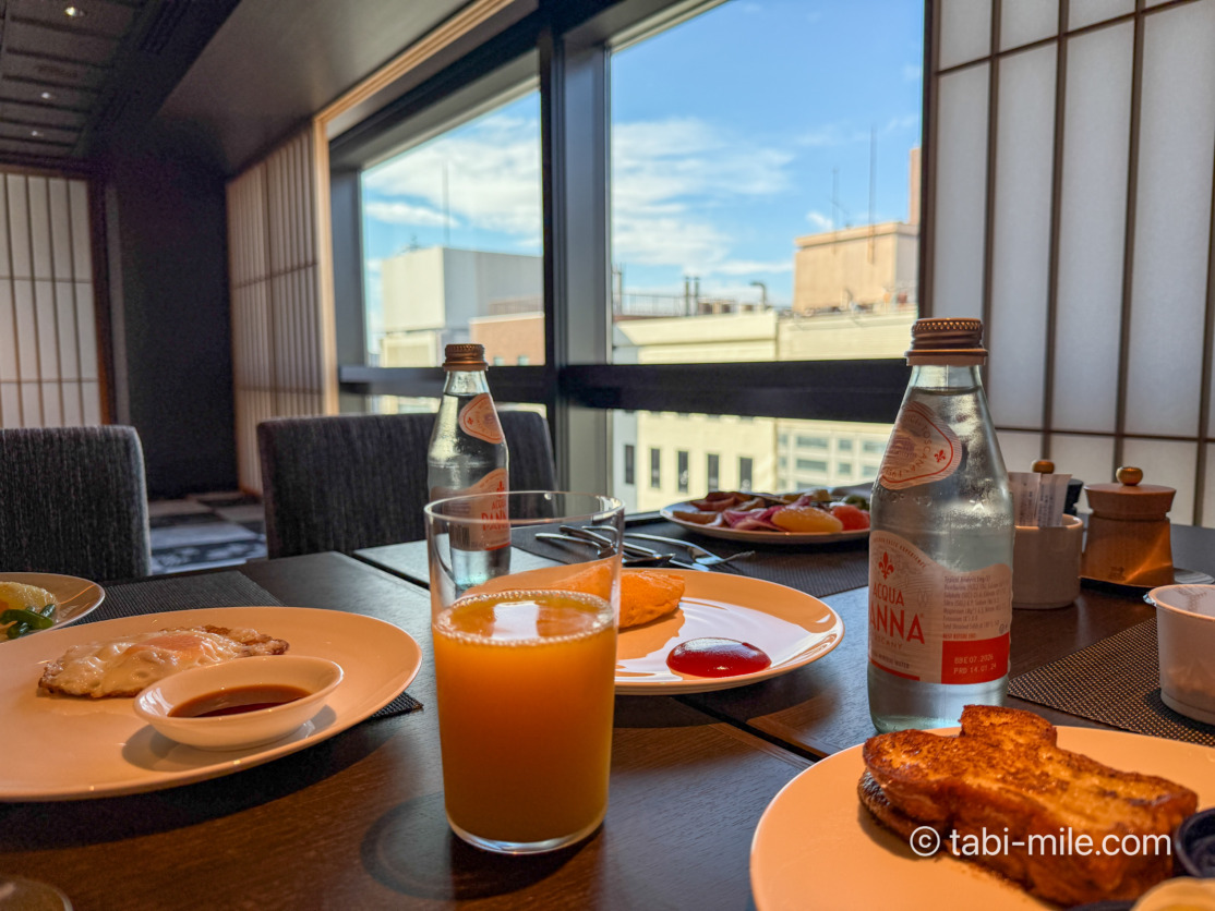 ヒルトン京都 エグゼクティブラウンジ 朝食