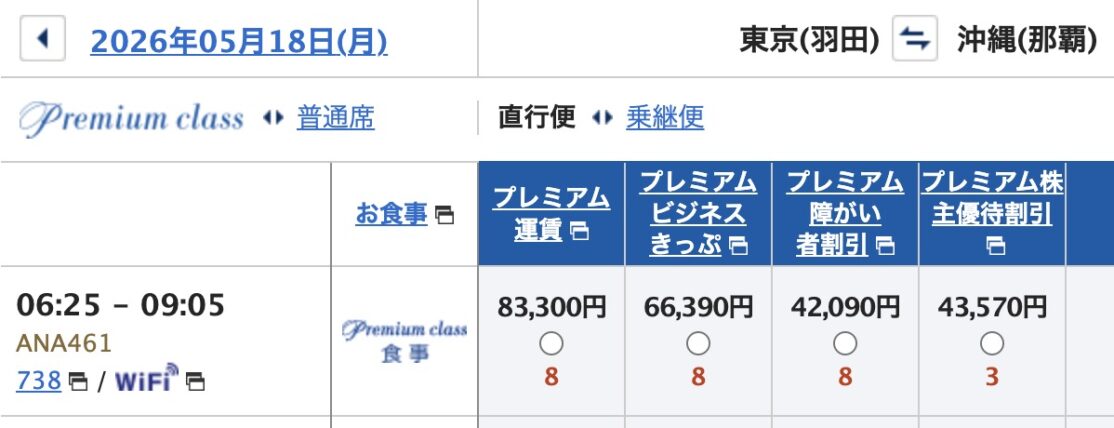 ANA国内線旧運賃