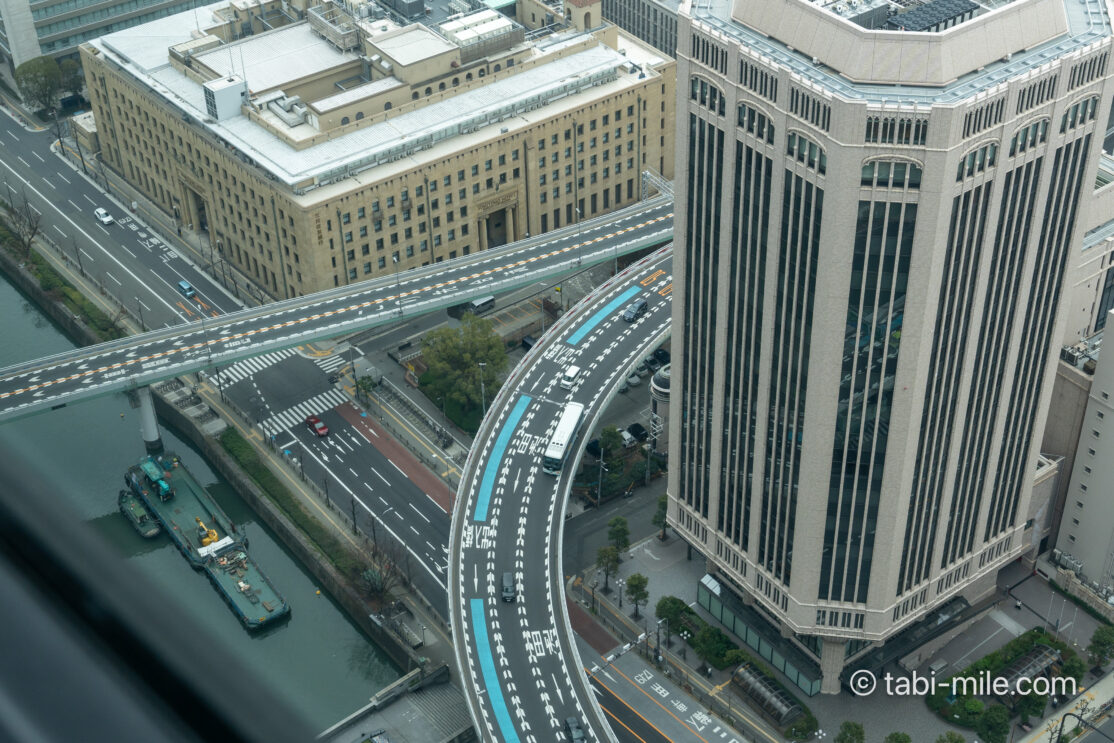 コンラッド大阪_ツインプレミアムビュールーム 部屋からの景色