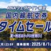 ANA国内線航空券タイムセール