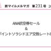 ANA航空券セール&Vポイントソラシドエア交換レート改悪