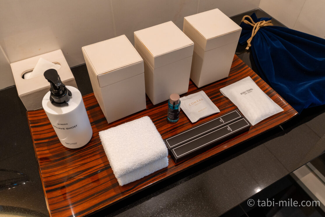 コンラッド東京_ベイビュールーム_宿泊記_アメニティ