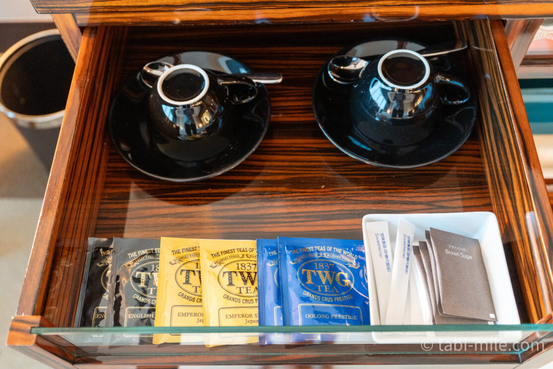 コンラッド東京_ベイビュールーム_宿泊記_お茶