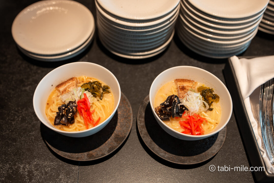 アメックスセンチュリオンラウンジ羽田空港第3ターミナル ラーメン