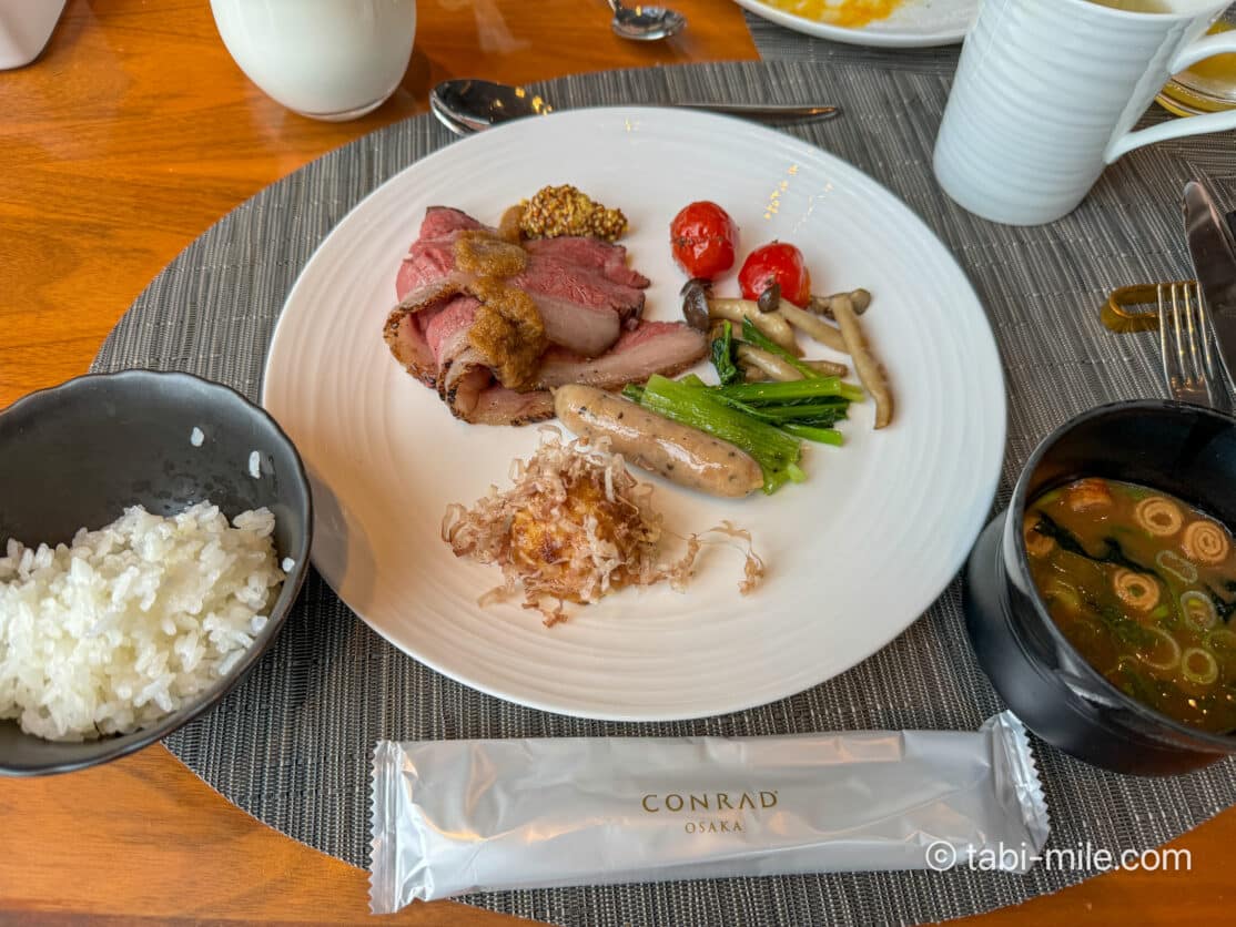 コンラッド大阪朝食ビュッフェ 実際に食べたご飯