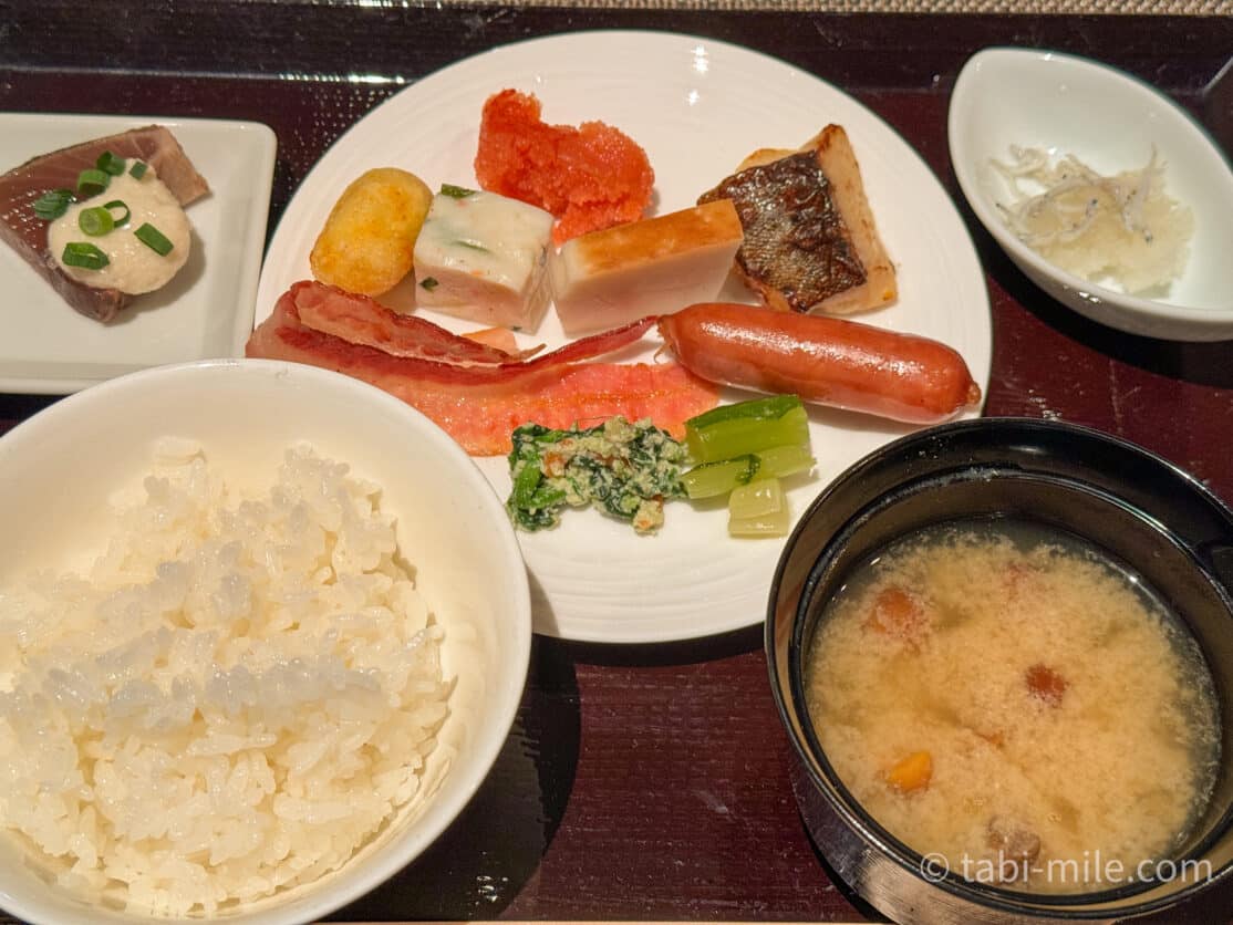 コンラッド東京朝食ビュッフェの様子 実際に食べた朝食