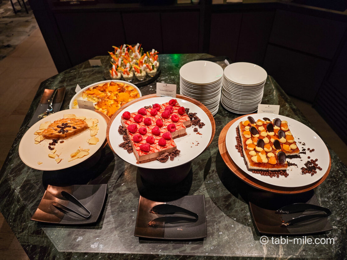 JWマリオット・ホテル東京の素晴らしいエグゼクティブラウンジの全フードプレゼンテーションレビュー！