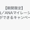 ダイナースクラブANAマイルへの移行上限を超えて交換できるキャンペーンスタート！