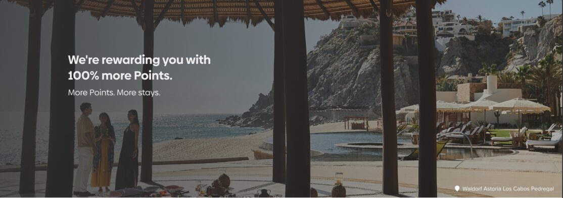 ヒルトンポイント購入100%ボーナス