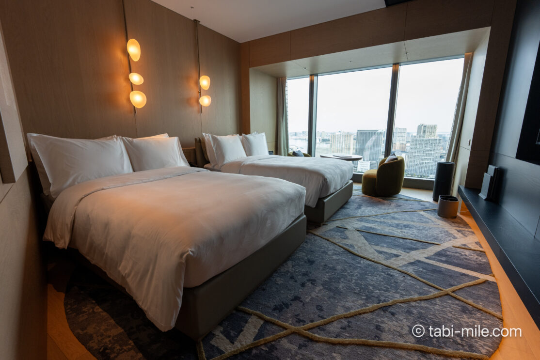 JWマリオット・ホテル東京宿泊記|ジュニアスイート、ベイデラックス、アーバンデラックスレビュー!圧巻のプールも写真で解説