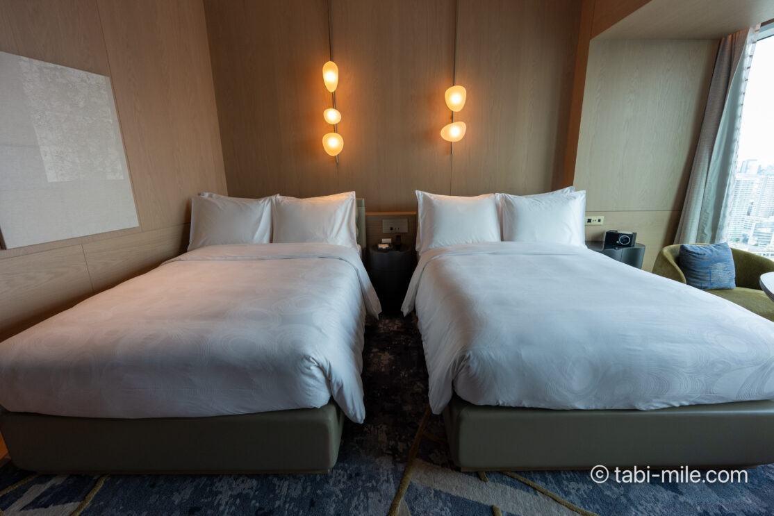 JWマリオット・ホテル東京宿泊記|ジュニアスイート、ベイデラックス、アーバンデラックスレビュー!圧巻のプールも写真で解説